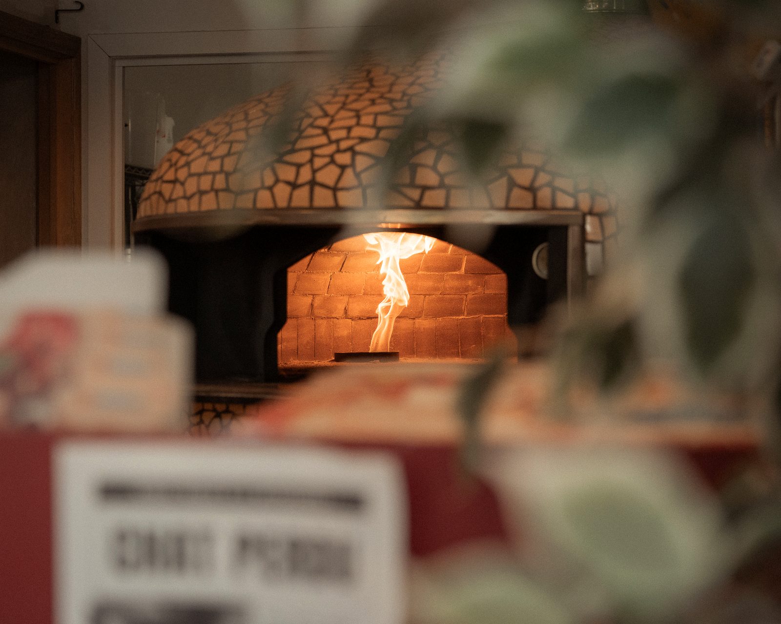Flamme du four napolitain de Pizz'Ath